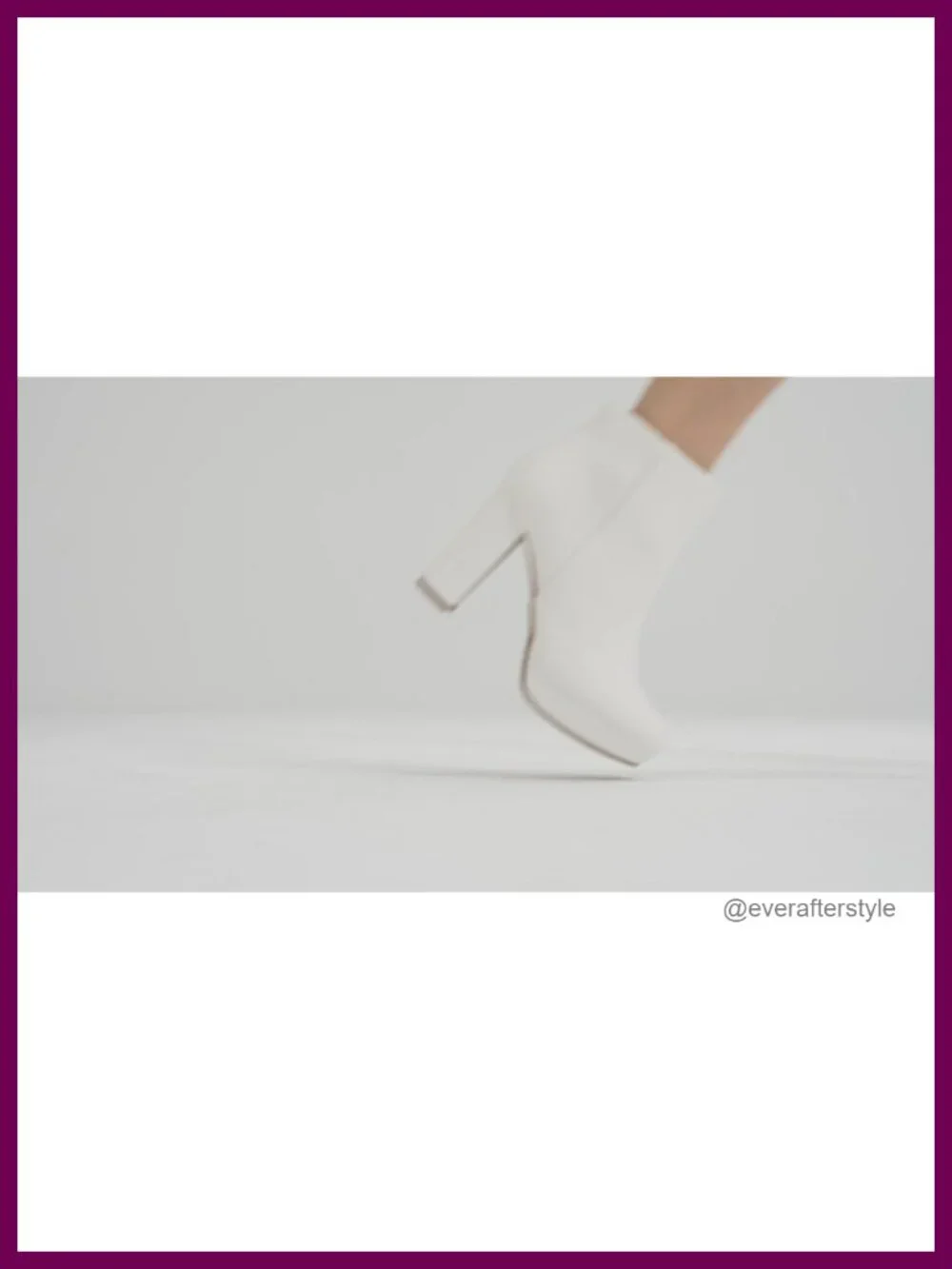 Stomp High Heel Ankle Booties Chunky Block Heel Zipper